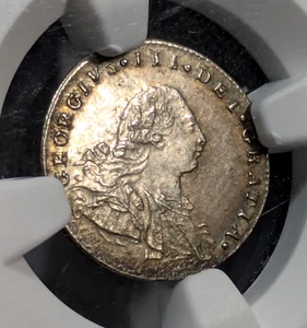 RARE 1800 Great Britain 2P Pence NGC AU58 - Maundy .925 Silver George III Coin - Picture 1 of 8