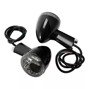 Rear Turn Signals LED Light Smoke Fit For Harley Sportster XL 883 1200 1992-2022 - Picture 1 of 9