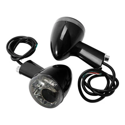 Rear Turn Signals LED Light Smoke Fit For Harley Sportster XL 883 1200 1992-2022 - Image 1 of 4