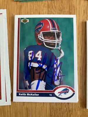 Buffalo Bills Keith McKeller signed 1991 Upper Deck Card - Image 1 of 2
