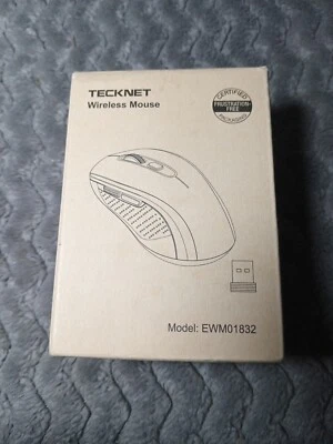 TECKNET Bluetooth Wireless Mouse w/USB Nano Receiver EWM01832 BLACK - Image 1 of 4