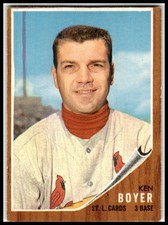1962 Topps #370 Ken Boyer St. Louis Cardinals
