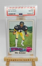 1975 Topps Mel Blount RC PSA 8 rookie card Pittsburgh Steelers HOF