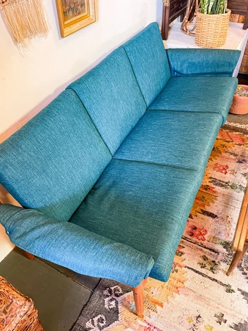 Vintage MCM Danish Teak 3-seat Sofa By Grete Jalk For France and Sons Denmark Cover