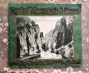 Rocky Mountain Views on The Rio Grande Scenic Railroad Line 1936 Picture Book - Picture 1 of 8