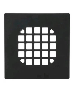 Oatey Square Snap-Tite Shower Strainer Stainless Steel Matte Black 4-1/4" 42423 - Picture 1 of 3