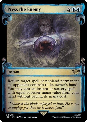 MTG - Press the Enemy - Silver Foil - Lord of the Rings - Magic the Gathering - Image 1 of 1