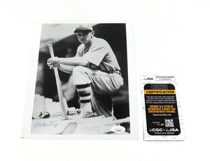 Bill Terry Signed 8 x 10 B&W Photo Giants JSA Auto - Picture 1 of 3