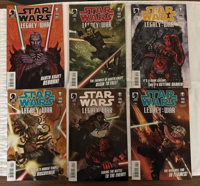 Dark Horse Star Wars Legacy War #1 2 3 4 5 6 Complete 1-6 Run Darth 2010 S9 - Image 1 of 4