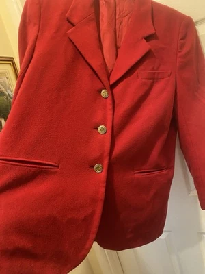 Ladies Jacket, Laura Ashley, Wool, Red. Size 14, Vintage - Image 1 of 4