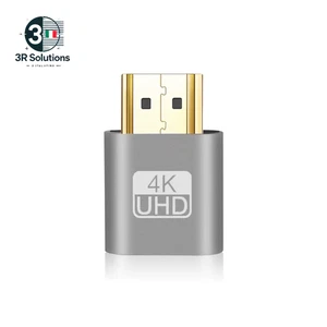 Adattatore Display Virtuale HDMI 4K DP DVI VGA Emulatore Display Spina Fittizia - Afbeelding 1 van 16
