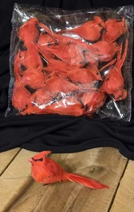 Lote de 19 nuevos adornos de pájaro cardenal rojo regalos de árbol decoración - Imagen 1 de 2