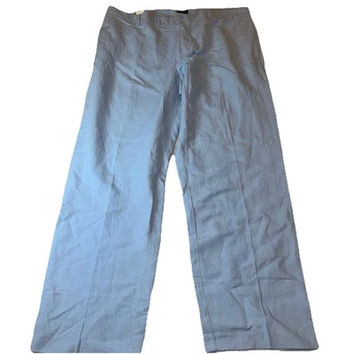Izod The Hampton Blue Linen Pants 40 X 32 NWT Straight - Image 1 of 2