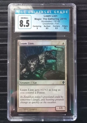 Mtg Loam Lion (CGC) 8.5 Q++ Worldwake Foil [2010] - Image 1 of 2
