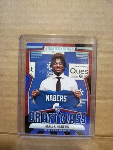 2024 Panini Rookies & Stars Draft Class Malik Nabers Blue RC #4/5 SSP Giants JC - Bild 1 von 3