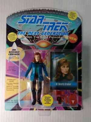 Star Trek The Next Generation Dr. Beverly Crusher Action Figure, 1993 Playmates  - Image 1 of 4
