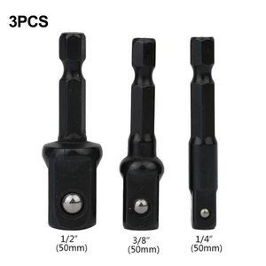 Nut Driver Sockets 3pcs/kit For Screwdriver Handle Hex Shank Extension - Picture 1 of 12