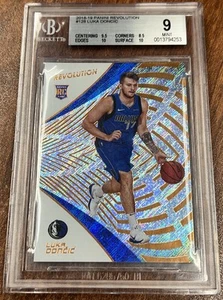 2018-19 Luka Doncic Panini Revolution #128 Mavericks RC Rookie BGS 9 MINT Lakers - Picture 1 of 2