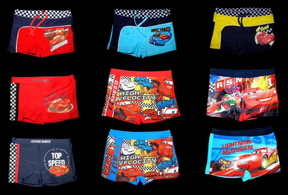 Disney Cars Badehose Boxer Badeshort Lightning McQueen 92 - 128 NEU