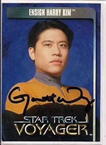 Star Trek Signed Card Auto Voyager Action Figure Card H. Kim Garrett Wang v174 - Picture 1 of 1
