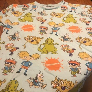 Nickelodeon Cartoon Characters T-Shirt Large - Picture 1 of 1