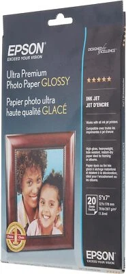 Ultra Premium Glossy Photo Paper 5X7 20 Sheets Instant Drying Heavyweight - Image 1 of 4