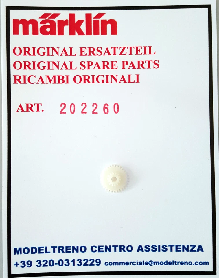 MÄRKLIN MARKLIN 20226 - 202260 INGRANAGGIO BEISATZRAD Z30/14 3003 3005 3060 3095