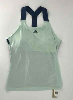 Camiseta sin mangas Adidas Heat.RDY Y-Tank para mujer verde índigo FK0762 talla M nueva con etiquetas Foto 1 de 4