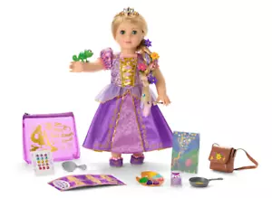 AMERICAN GIRL DISNEY PRINCESS RAPUNZEL STORY DOLL BUNDLE W PAINTING & HAIR ACCES - Picture 1 of 12