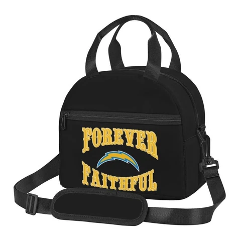 Forever Faithful San Diego Chargers Insulated Lunch Bag Hot Cold Picnic Bag Cover
