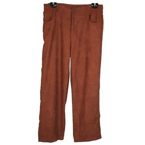 NWT Burnt Orange Boot Cut Corduroy Pants Women Size 12 or XL High Rise Rust - Picture 1 of 9