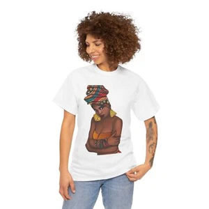 Women's Heavy Cotton Tee. My Black is Beautiful T-shirt - Picture 1 of 24