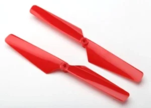 Traxxas 6628 - Rotor blade set, red (2)/ 1.6x5mm BCS (2) - Picture 1 of 1