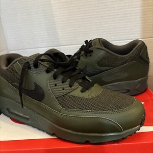 Size 13- Nike Air Max 90 Essential Cargo Khaki dark green color way - Picture 1 of 8