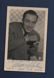 CPA ACTEUR - Cinéma Allemand. ALBERT HEHN  Carte dédicacée, signée. - Imagen 1 de 1