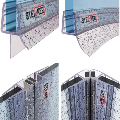 STEIGNER Guarnizione doccia idrorepellente dritta curva guarnizione di ricambio profilo doccia porta doccia