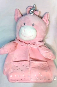 Peluche unicorno rosa impilatore pannolini bambino H Hapii casa tasche portaoggetti - Foto 1 di 10