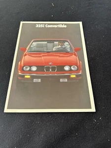 BMW 325i Cabrio Prospekt E30 3er Conv't 2. Jahr US Verkaufskatalog 1988 - Bild 1 von 7