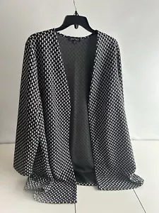 Slinky Brand Women Black White Dress Jacket Size XL - Picture 1 of 5