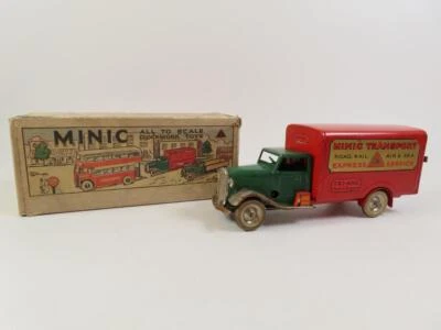 Tri-ang Minic Clockwork Transport Van, Pre-War Example, NMB! - Image 1 of 4