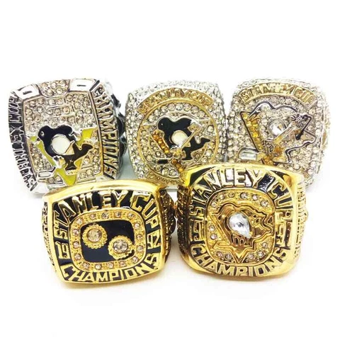 Collection 5Pcs : Pittsburgh Penguins Ice hockey team Stanley Cup Championship Cover