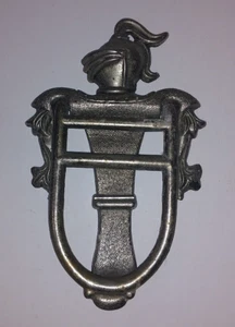 Ornate Nickle Plated Cast Brass Door Knocker - Picture 1 of 7