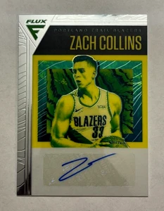 2019-20 Panini Chronicles Flux SILBER Auto #46/99 Zach Collins #FA-ZCO - Bild 1 von 3
