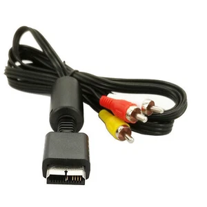 TV AV RCA Audio & Video Cable Lead Cord for SONY Playstation 1 2 3 PS1 PS2 PS3 b - Picture 1 of 9