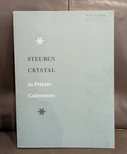 STEUBEN CRYSTAL in Private Collections vintage 1961 large booklet Steuben Glass - Picture 1 of 13