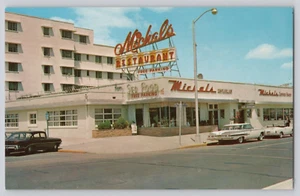 Postal Michals Seafood Restaurant Asbury Park Nueva Jersey autos antiguos - Imagen 1 de 3