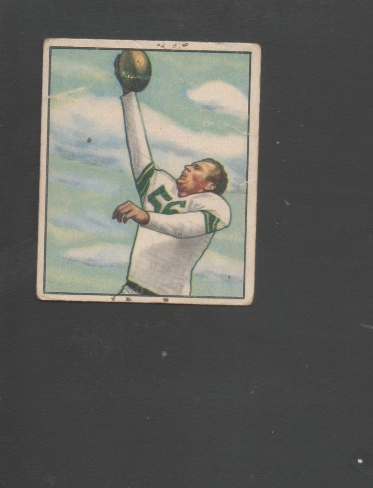 1950 Bowman Football Card  #76 Bill Leonard-Baltimore Colts G-Vg Card - Image 1 of 1