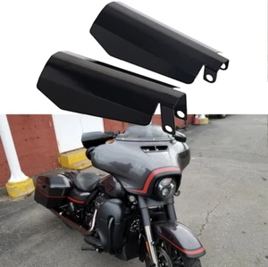 Gloss Black Handguards Hand Guards For Harley Touring Road Glide Dyna 07-2020 - Picture 1 of 14