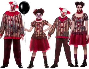A Juego Familia Disfraces Traje Halloween Terror Payaso Boys Girls Adulto - Imagen 1 de 23