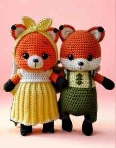 Crochet Pattern PDF Fox Toy /US/ Email Delivery in 24h | No Sew Amigurumi - Picture 1 of 7